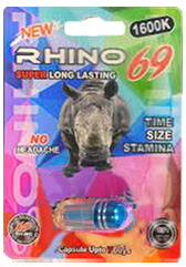 Pastillas potenciadoras Rhino - 69 16K - 24/1ct