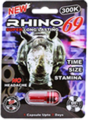 Pastillas potenciadoras Rhino - 69 Platinum Honey 300K - 12/1ct