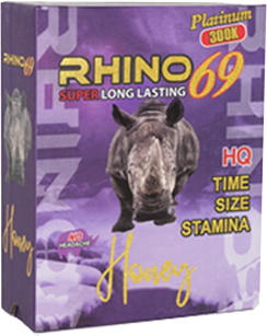 Pastillas potenciadoras Rhino - 69 Platinum 300K - 24/1ct