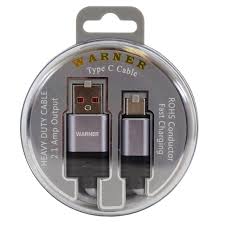 WARNER - Cable Rolex tipo C de lujo con salida de 2 amperios - 12 unidades