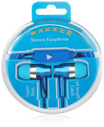 WARNER - Auriculares Deluxe Royal con micrófono - 12 unidades