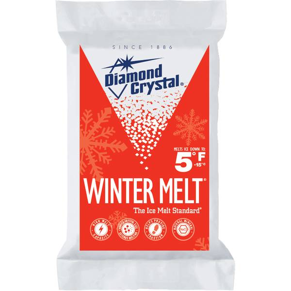 Diamond Crystal - 5°F Winter Melt Rock Salt Bag - 1/25lb