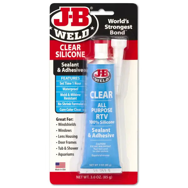 J-B Weld - Clear Silicone - 6/3oz