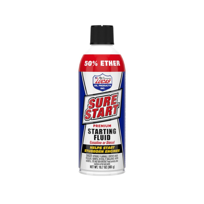 Lucas - Sure Start Starting Fluid 50%Ether  - 12/10.7oz