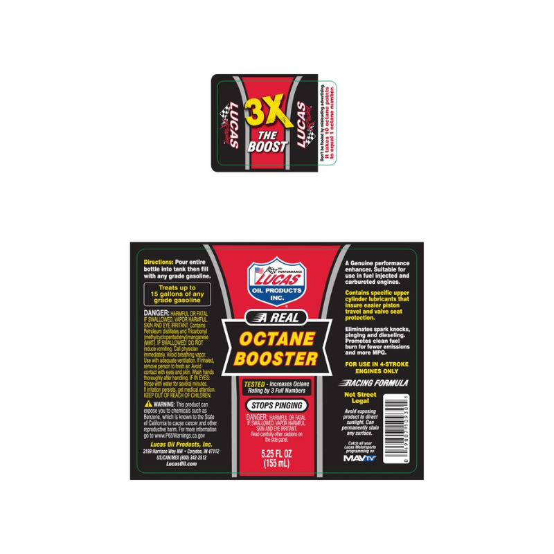 Lucas - Octane Booster - 24/5.25oz
