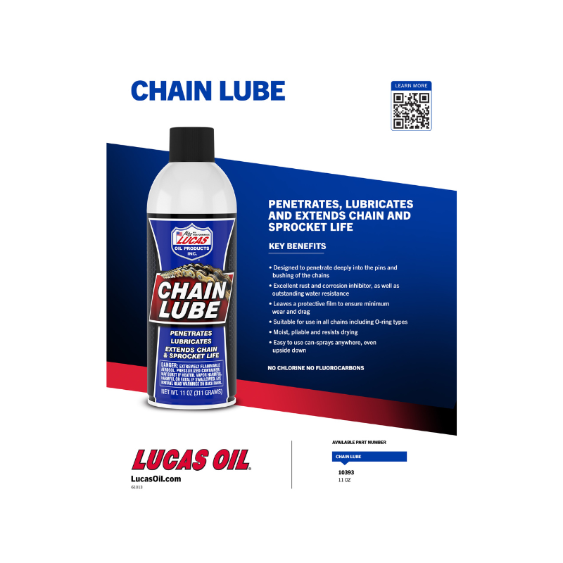 Lucas - Chain Lube Aerosol - 12/11oz