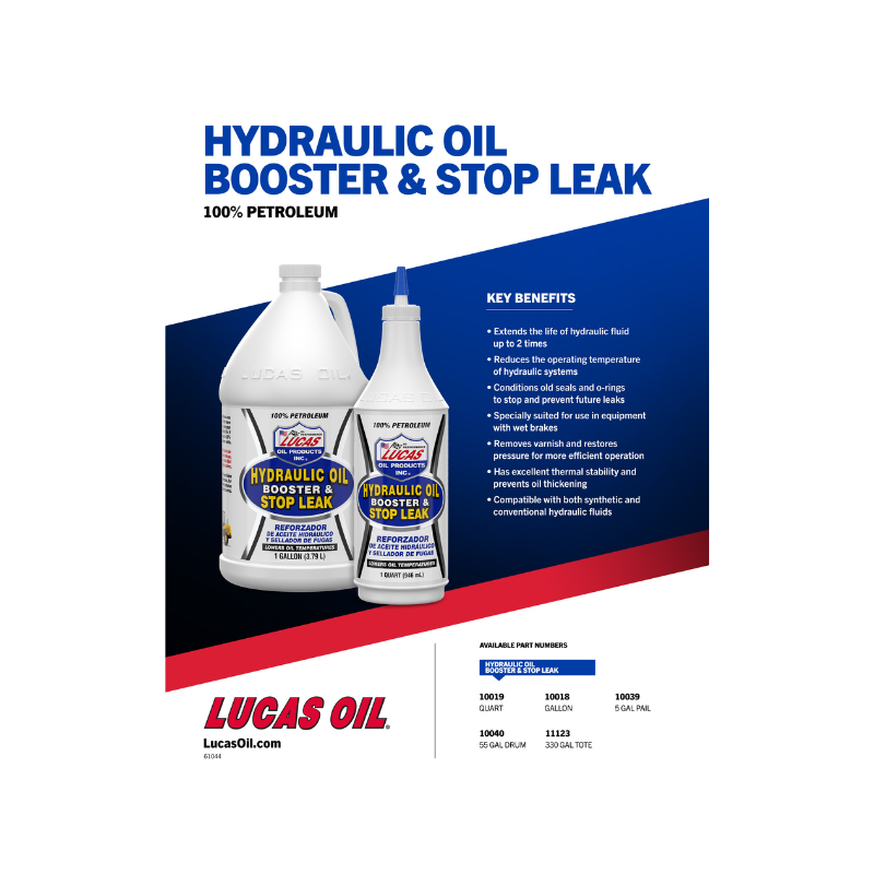 Lucas - Hydraulic Oil Booster/Stop Leak  - 12/1qt