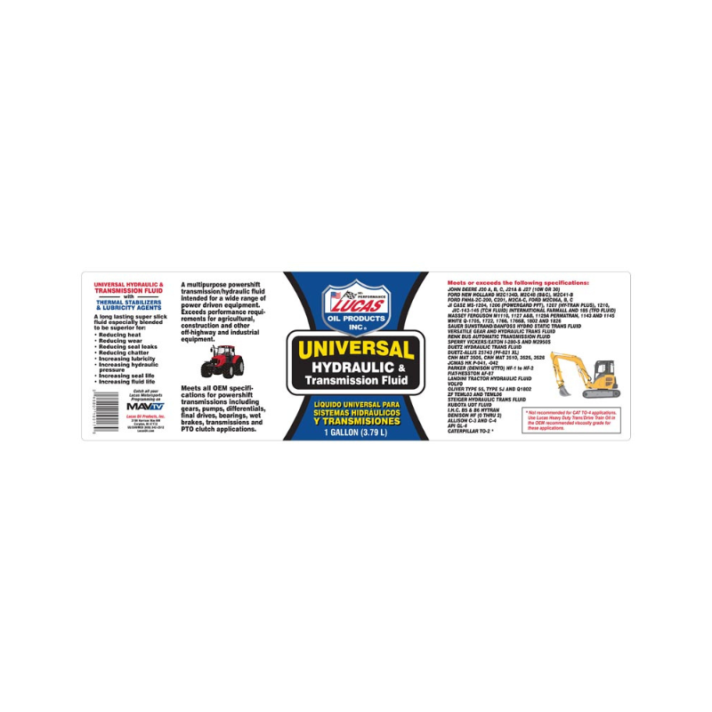 Lucas - Universal Hydraulic Fluid  - 4/1Gal