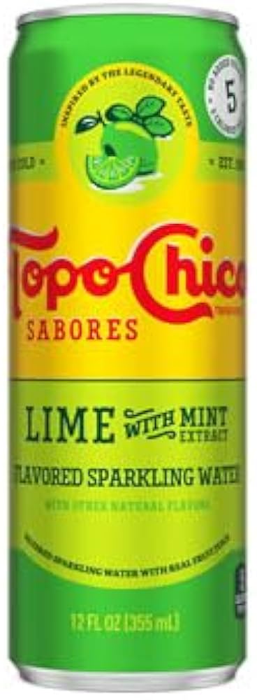 Topo Chico - Sabores Lime with Mint Sleek - 3/8pk/12oz