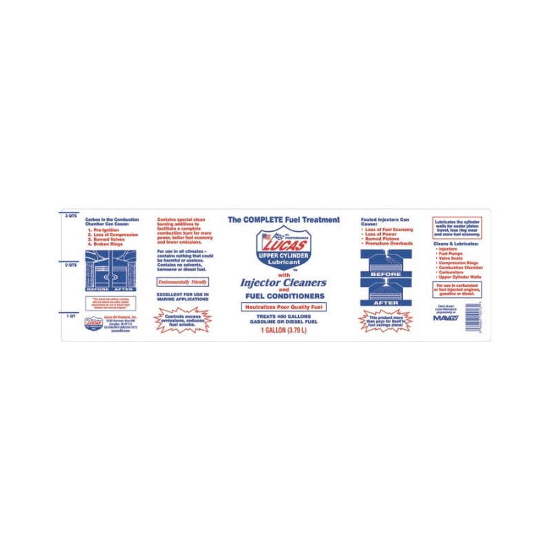 Lucas - Fuel Injector Cleaner - 4/1Gal