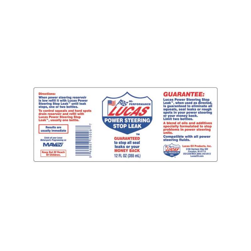 Lucas - Sellador de fugas de dirección asistida - 12/12 oz