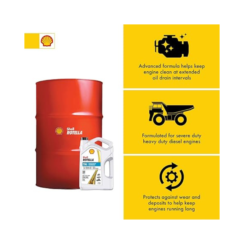 Shell - Rotella T4 15w40 - 55Gal