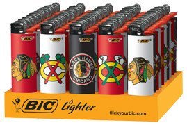 BIC - Black Hawks Lighters - 1/50ct