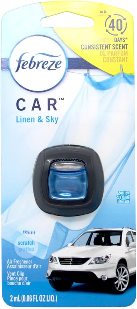 Febreze - Car Vent Clip Laundry Fresh - 1/4pk