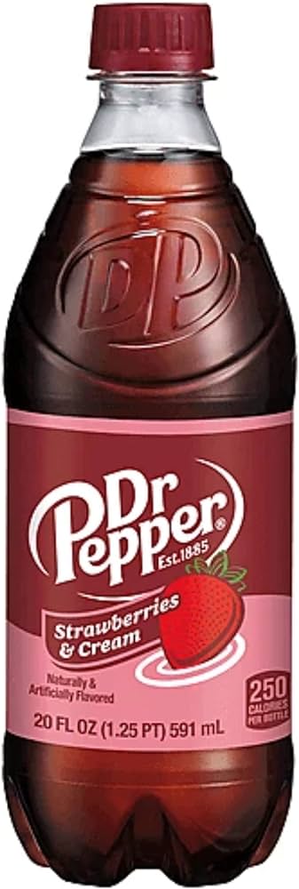 Dr. Pepper - Strawberries & Cream Soda - 24/20oz