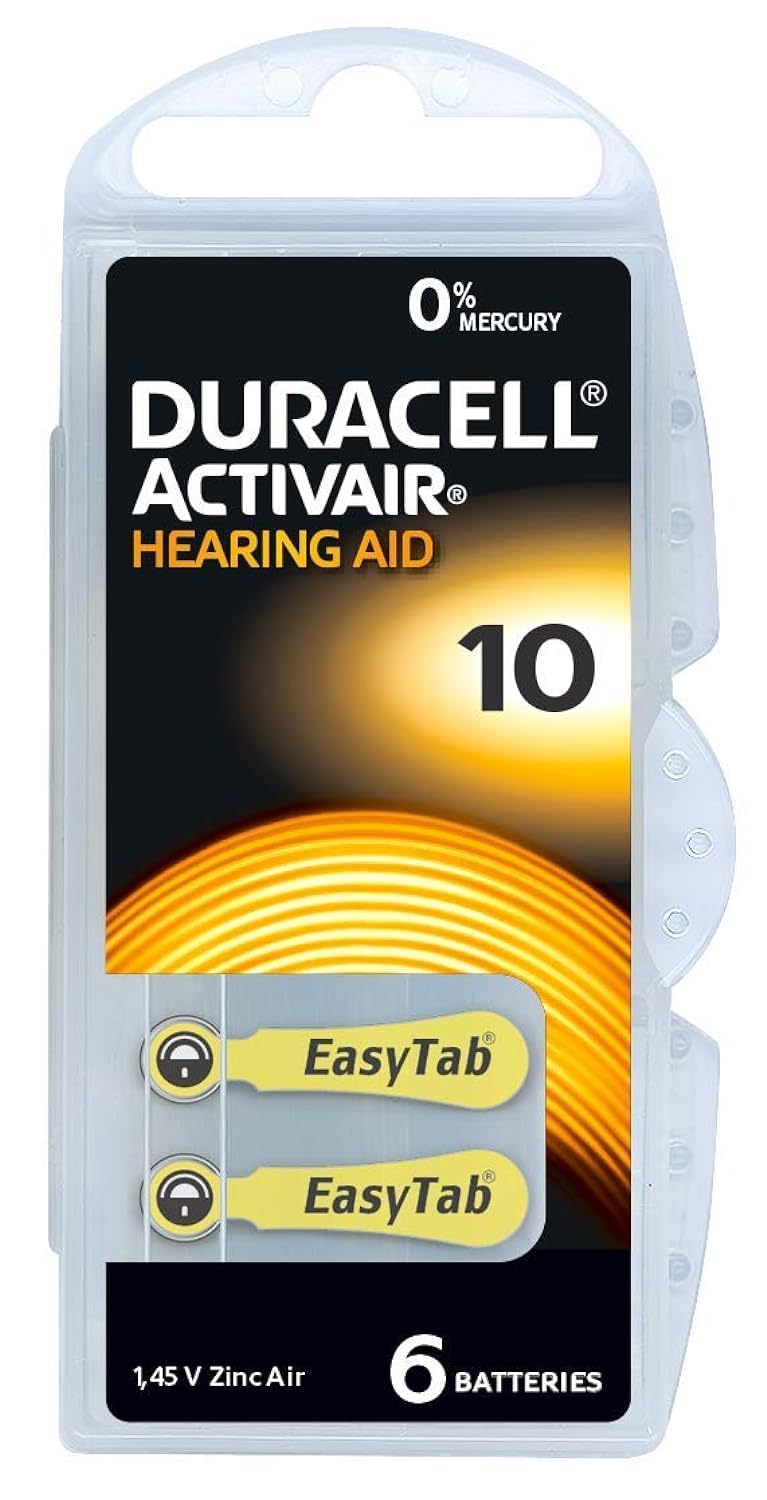 Duracell - Size 10 Hearing Aid Batteries - 6/8pk