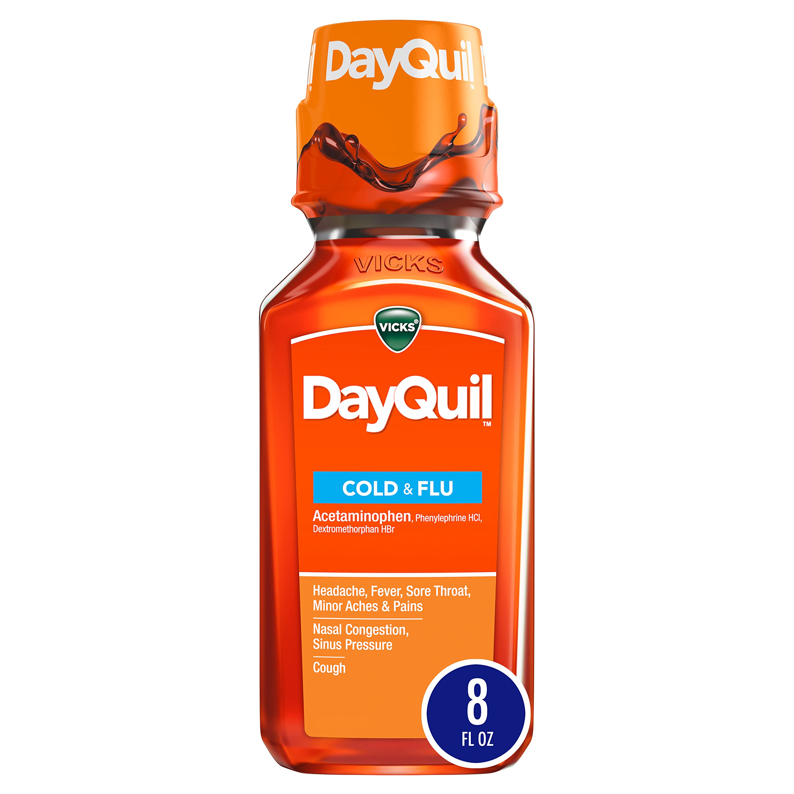 DayQuil - Cold & Flu Bottle - 1/8oz