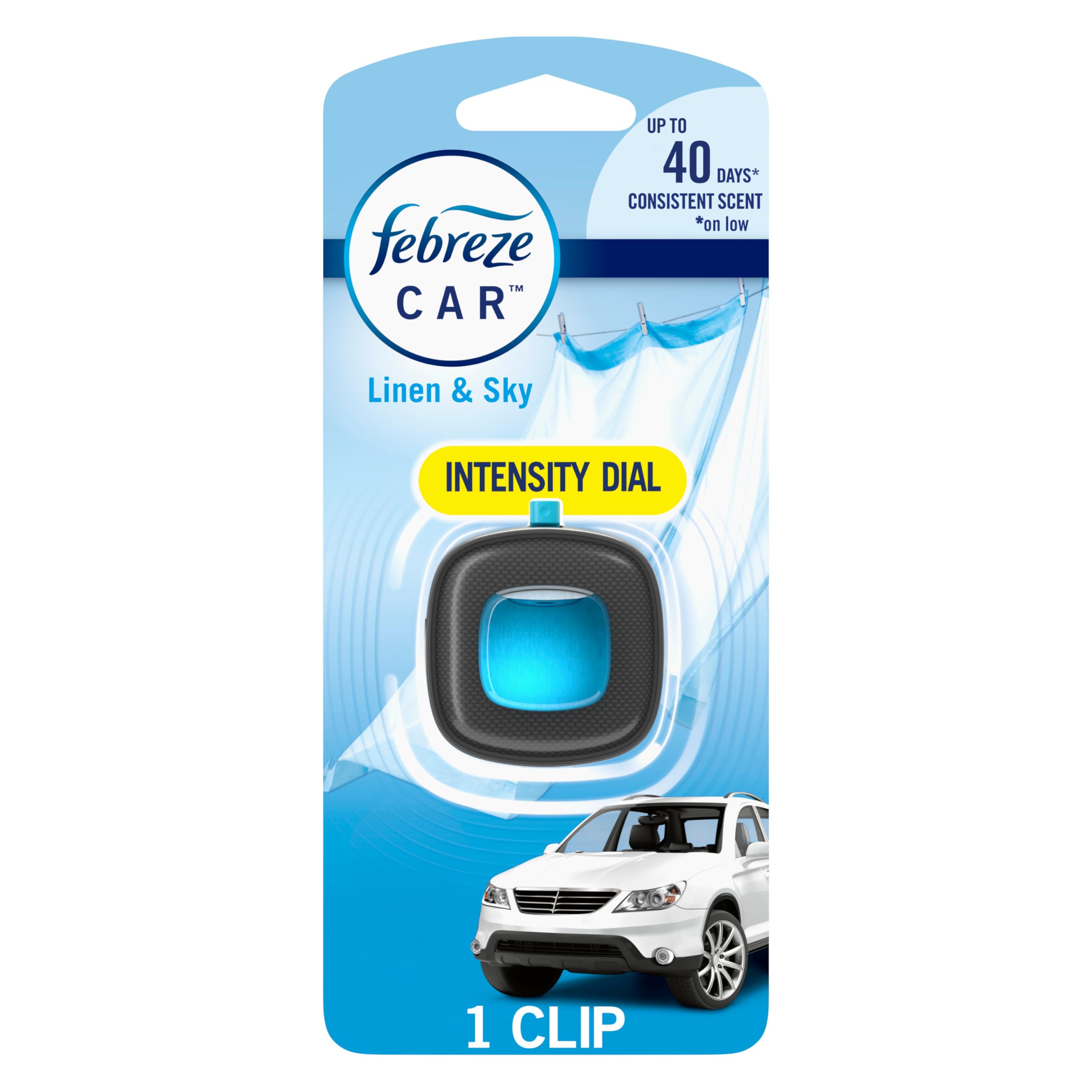 Febreze - Car Vent Clip Linen & Sky - 1/4pk