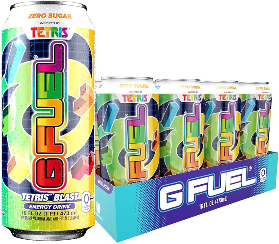 G Fuel - Cans Tetris Blast - 12/16oz