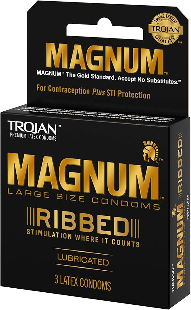 Trojan - Magnum Ribbed - 6/3pk