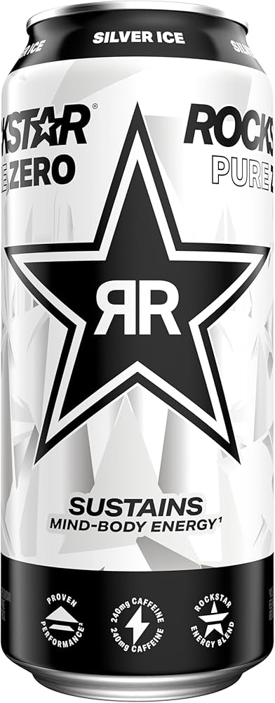 Rockstar - Zero Silver Ice - 12/16oz