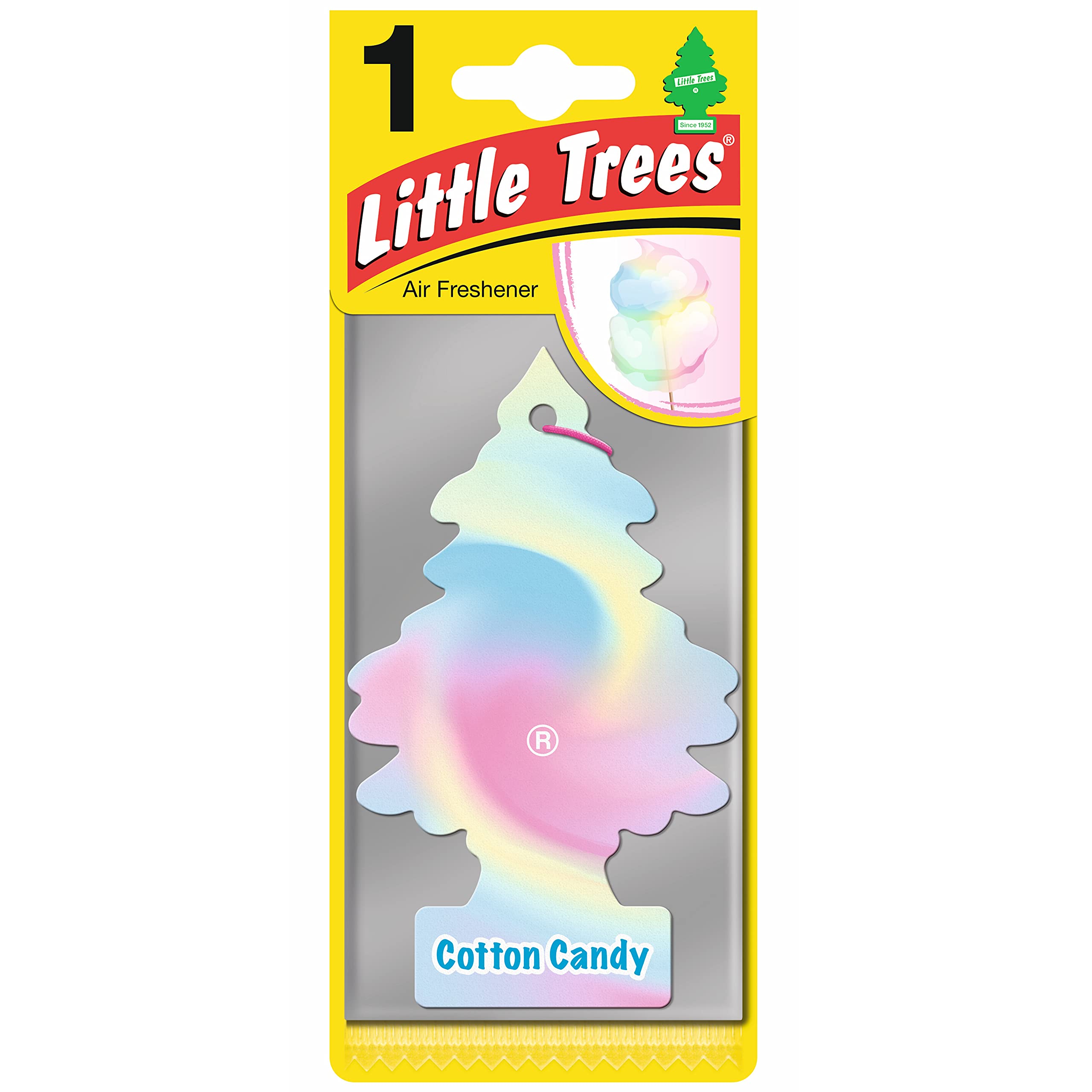 Little Trees - Car Fresheners Cotton Candy Singles - 1/24pk