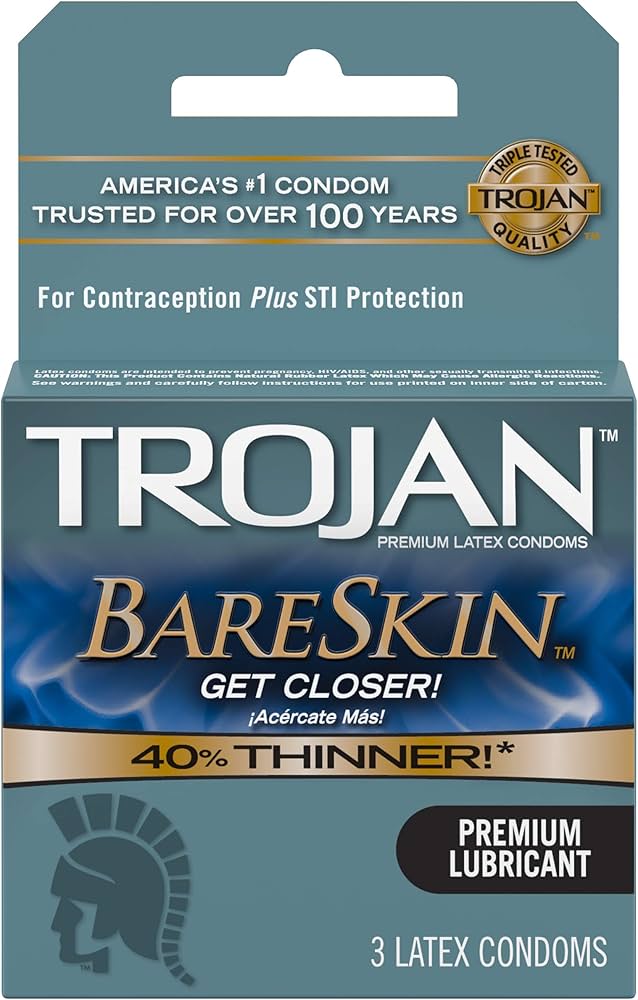 Trojan - Grey Bare Skin - 6/3pk