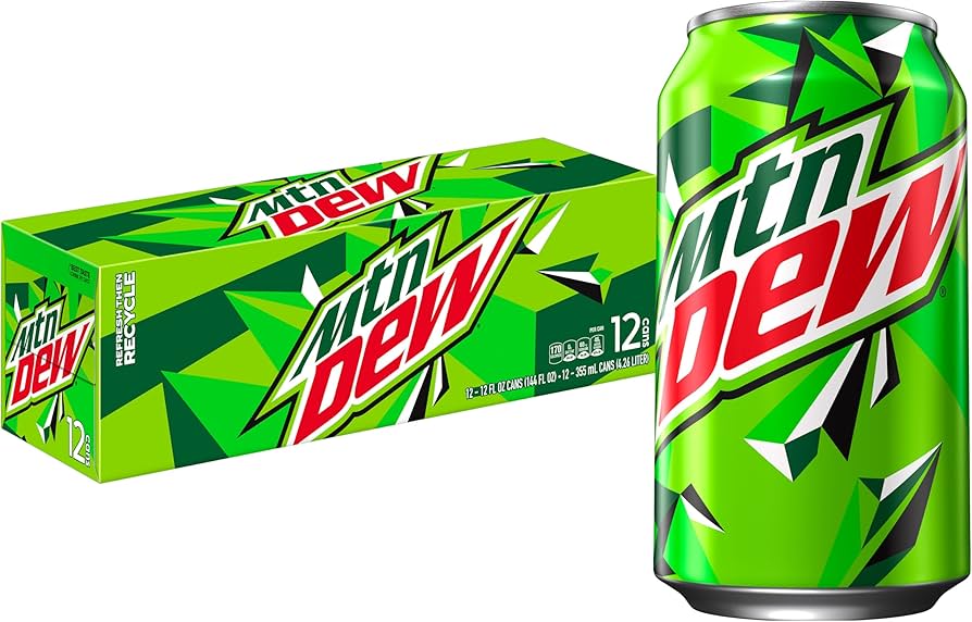 Mountain Dew - Refresco regular - 12 oz paquete de 2/12