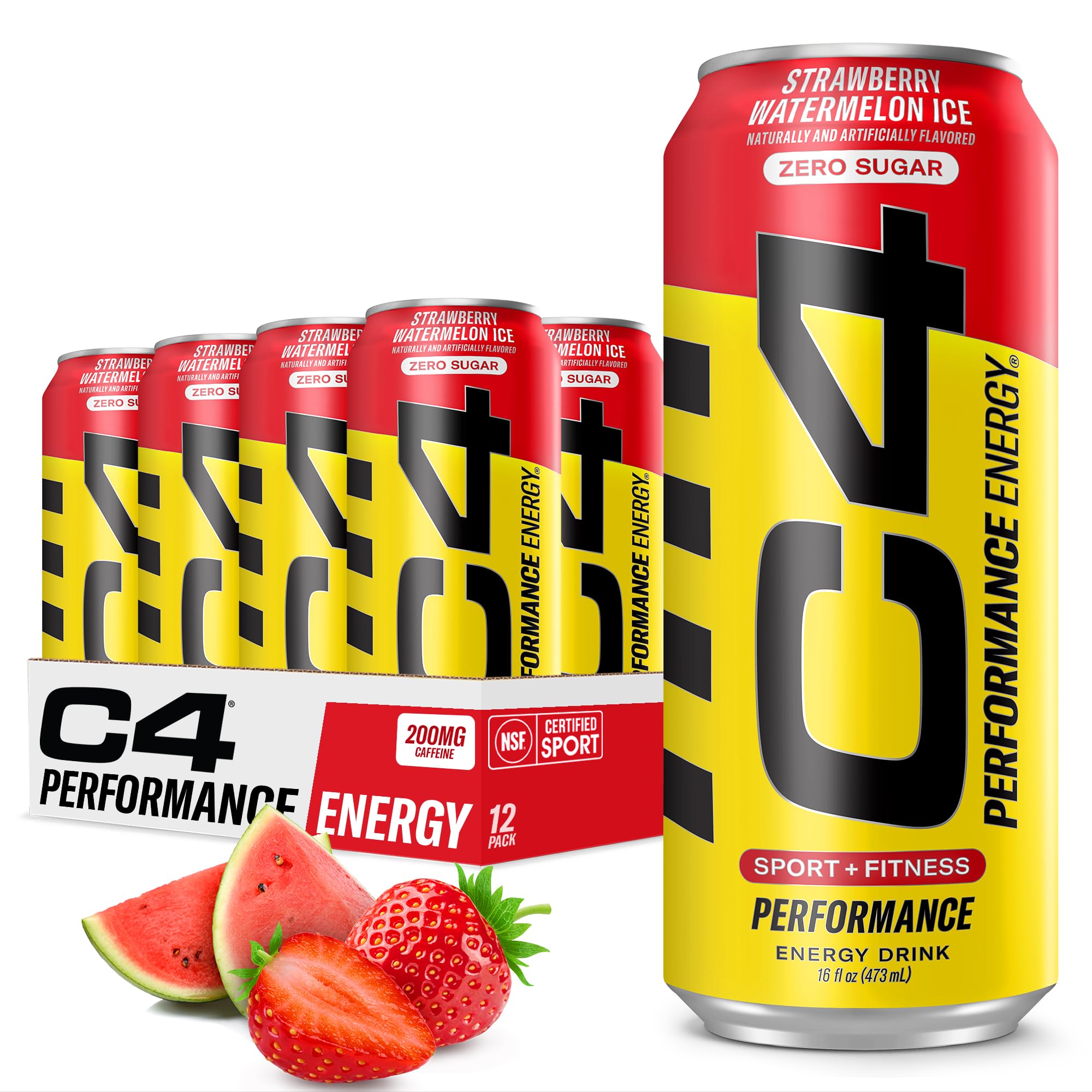 C4 - Sugar Free Strawberry Watermelon on Ice - 12/16oz