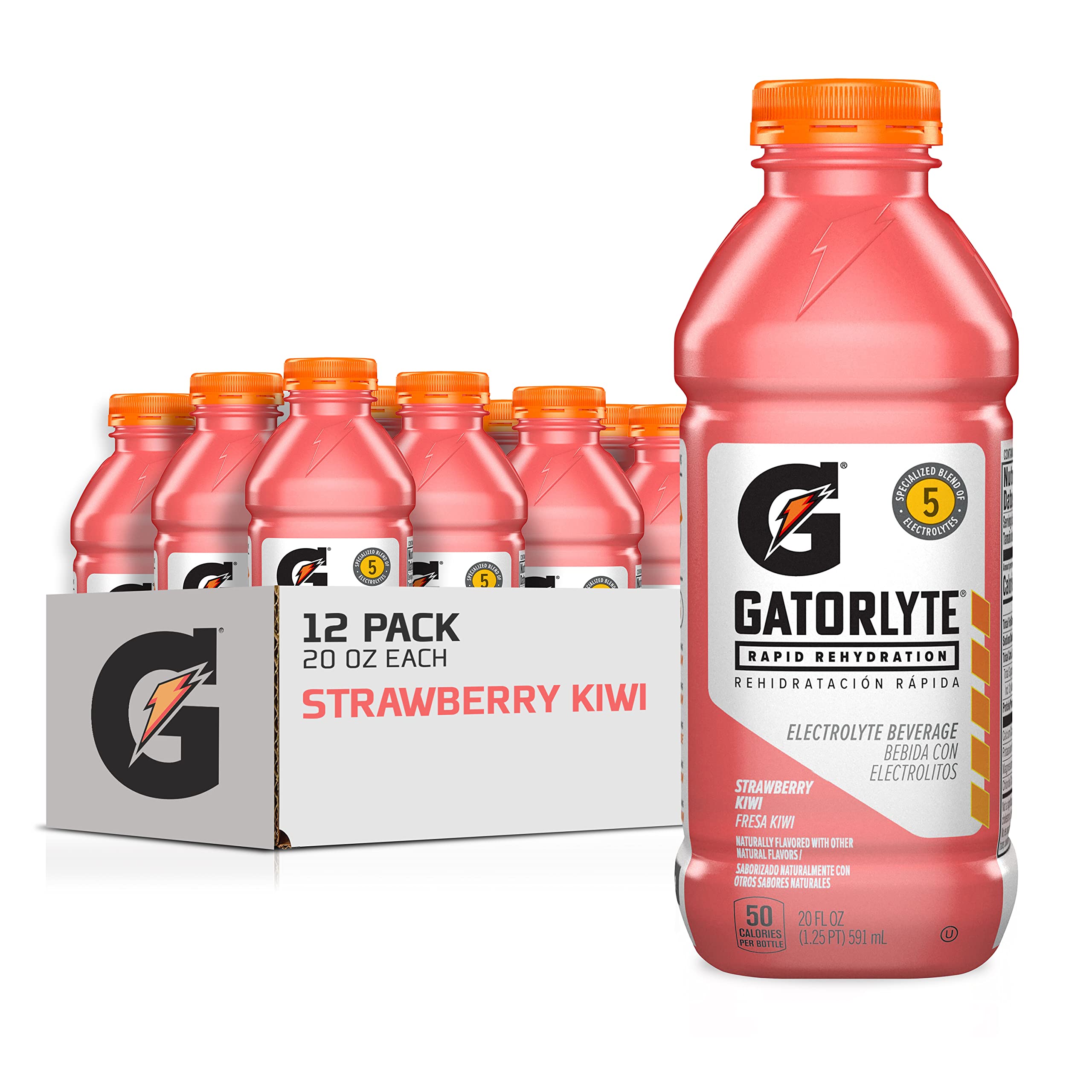 Gatorade - Gatorlyte Strawberry Kiwi - 12/20oz