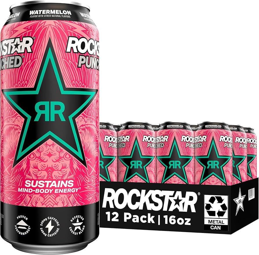 Rockstar - Punched Watermelon - 12/16oz