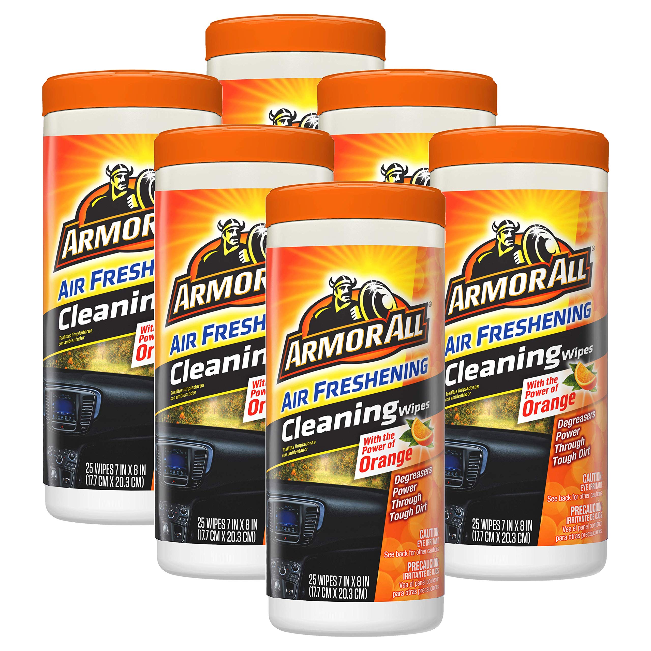 Armor All - Air Freshening Orange Cleaning Wipes - 6/25ct