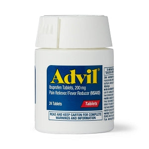 Advil - 24 Caplets Bottle 200mg Bottle- Single