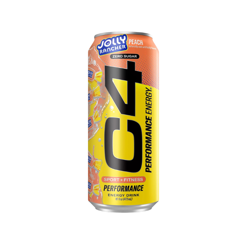 C4 - Energy Jolly Rancher Peach - 12/16oz