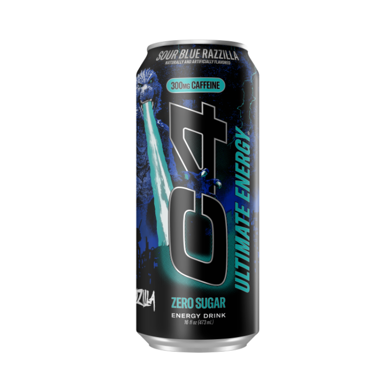 C4 - Ultimate Sour Blue Razzilla - 12/16oz
