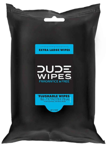 Dude Wipes - Fragrance Free Wipes - 1/6ct