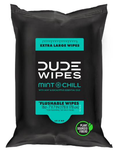 Dude Wipes - Mint Chill Wipes - 1/6ct