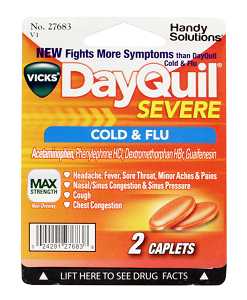 Dayquill - Severe Caplets Blister Pack - 12/2ct