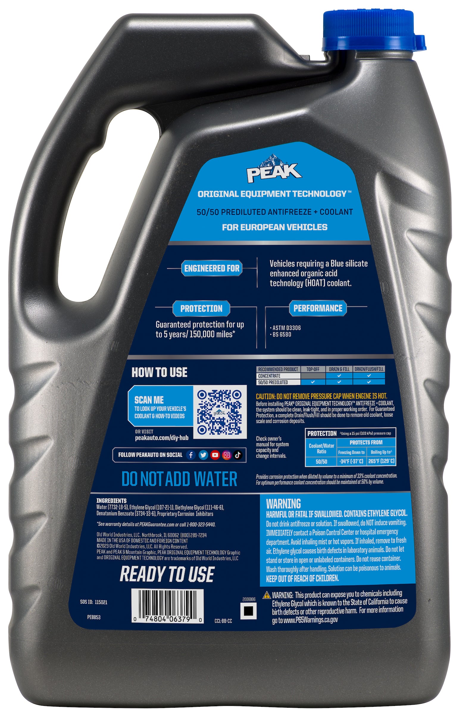 PEAK - OET European Ext Life 5050 Azul - 6/1 Gal