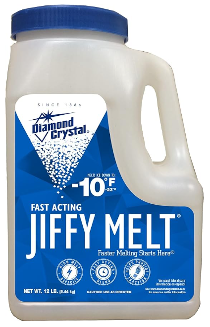 Diamond Crystal - -10°F Jiffy Melt Salt Jug - 4/12lb