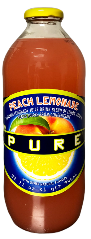 Mr. Pure - Peach Lemonade Juice - 12/32oz