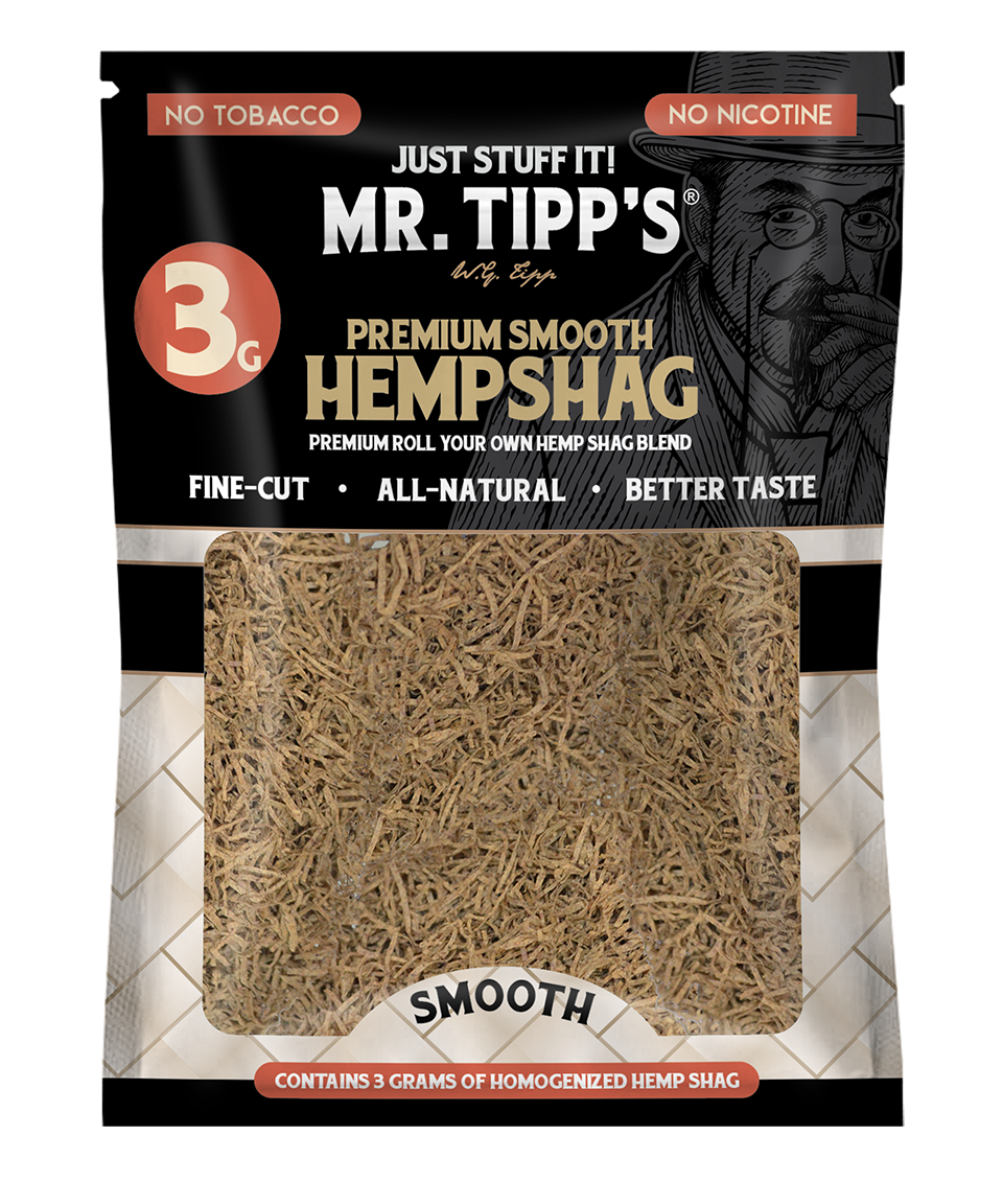 Mr. Tipps - Hemp Shag 3GM Pouch Display - 15ct