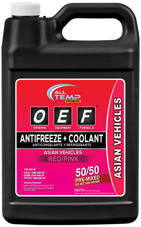 All Temp - OEF Asian Vehicle Red And Pink 50/50 - 6/1Gal