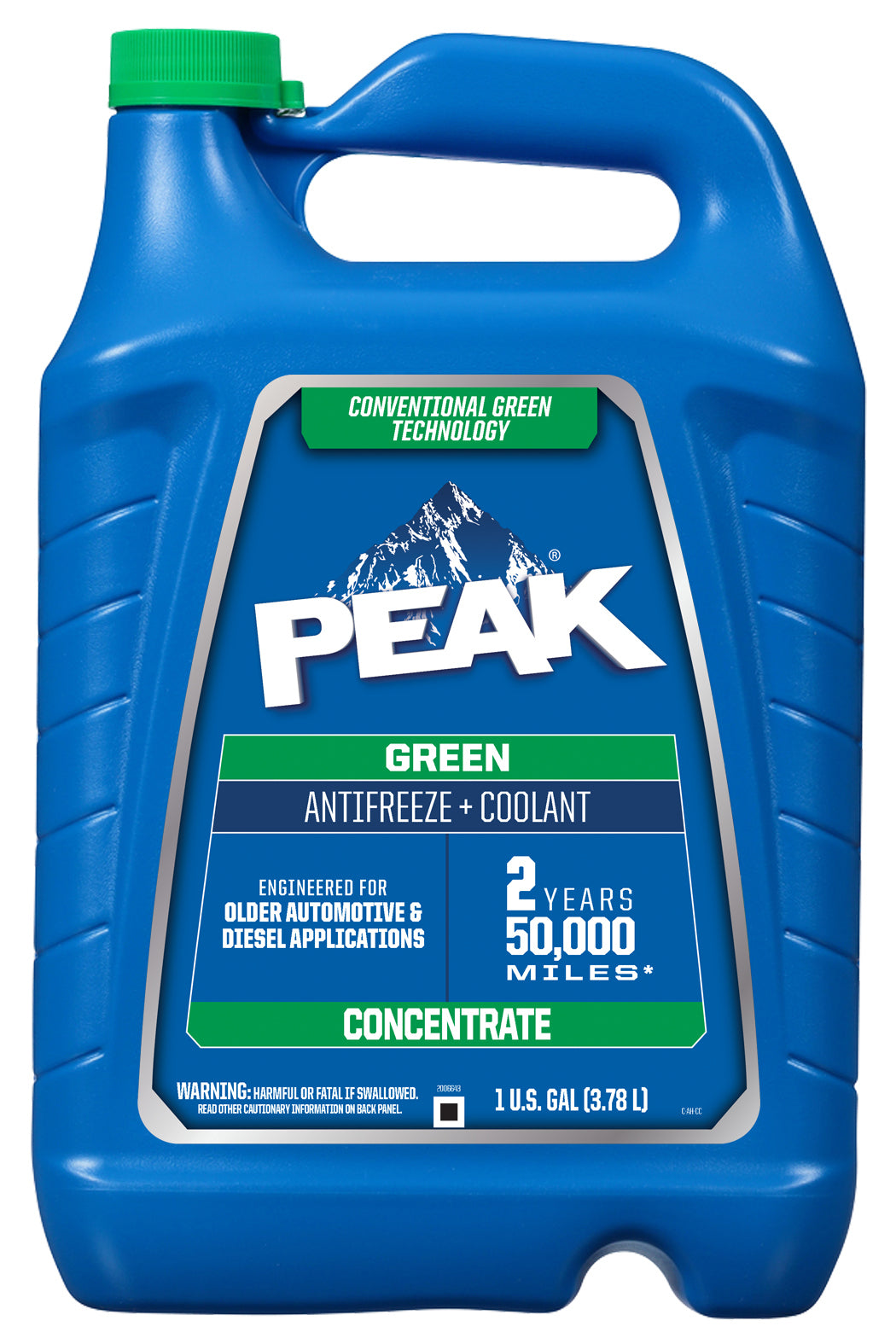 PEAK - Anticongelante convencional de máxima potencia, de color verde, 6 galones