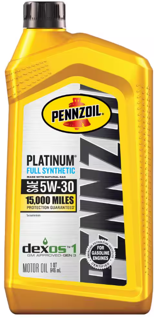 Pennzoil - Full Synthetic Platinum Dexos 5W30 - 6/1qt