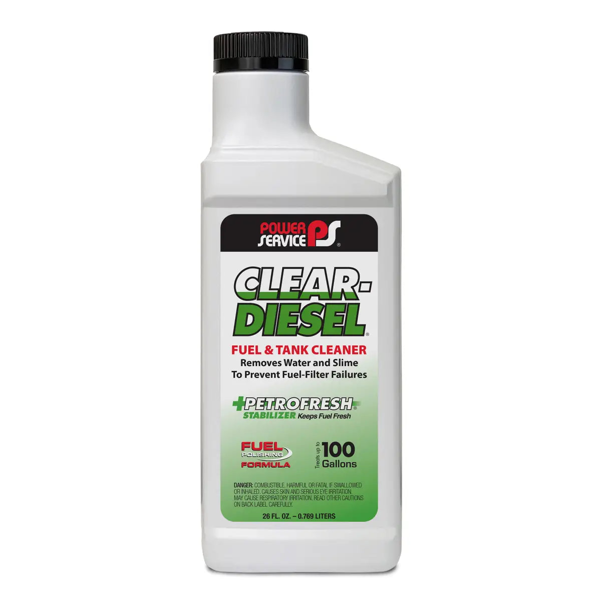 Power Service - Clear Diesel Fuel & Tank Cleaner - 12/26oz