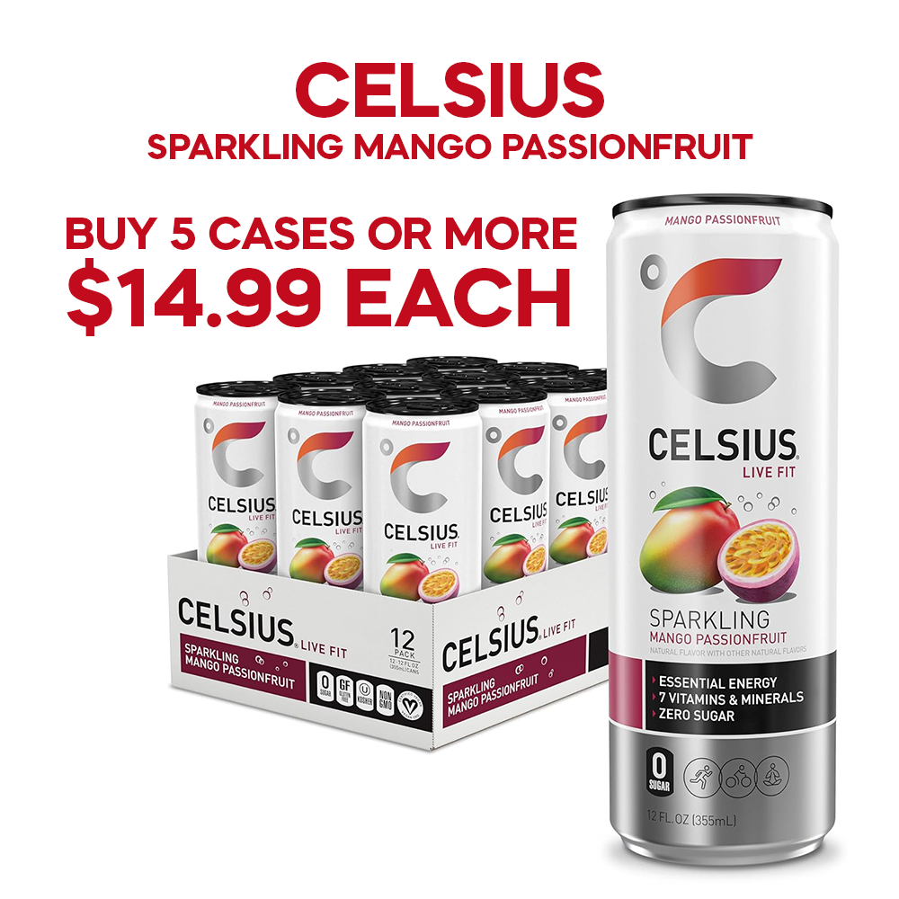 Celsius - Sparkling Mango Passionfruit - 12/12oz