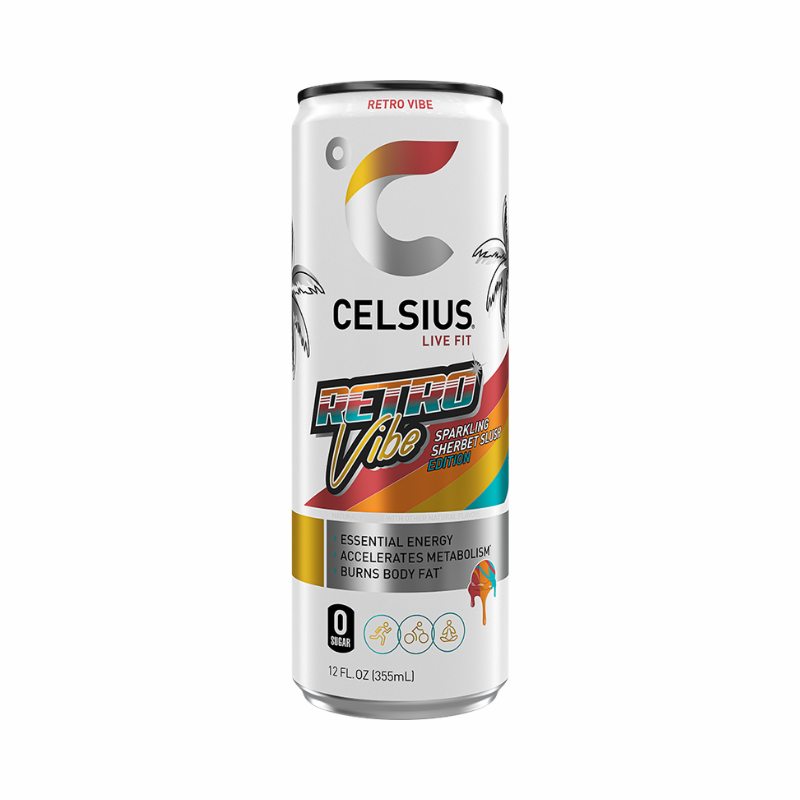 Celsius - Sparkling Retro Vibe - 12/12oz