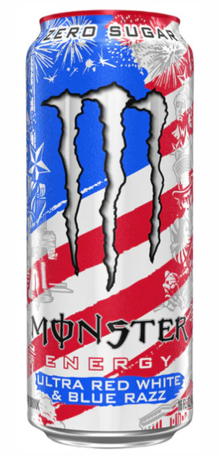 Monster - Ultra Red, White & Blue Razz - 24/16oz