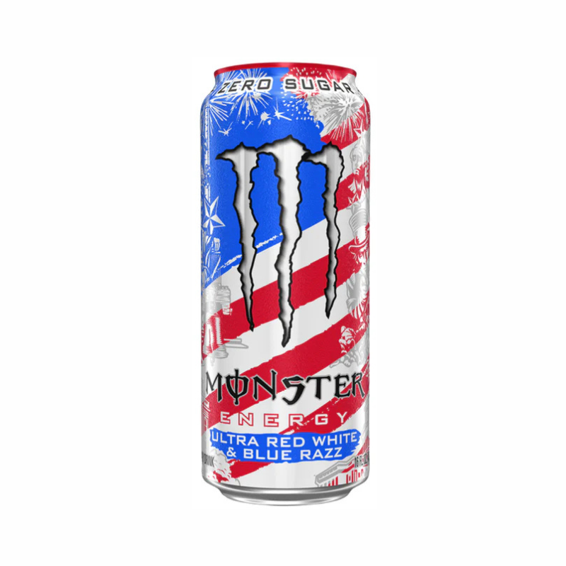 Monster - Ultra Red, White & Blue Razz - 24/16oz